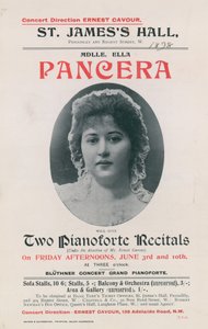 Werbung für ein Konzert von Ella Pancera von English Photographer