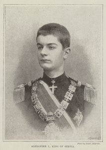 Alexander I., König von Serbien von English Photographer