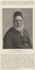 Arabi Pascha, aus dem Exil nach Ägypten zurückgekehrt von English Photographer