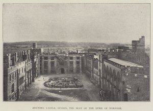 Arundel Castle, Sussex, der Sitz des Duke of Norfolk von English Photographer