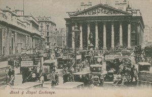 Bank und Royal Exchange, London von English Photographer