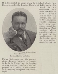 Baron Iswolski, russischer Minister in Tokio