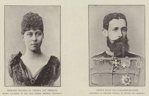 Verlobung von Prinzessin Victoria von Preußen von English Photographer