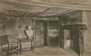 Geburtszimmer, Shakespeares Haus, Stratford upon Avon von English Photographer