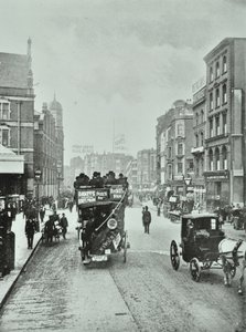 Bishopsgate: Norden von Liverpool Street, London, 1890 von English Photographer