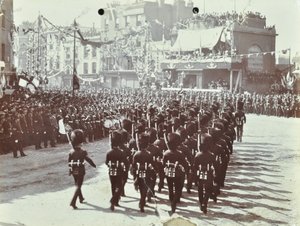 Blackwall Tunnel: Zeremonie zur Eröffnung des Tunnels durch den Prinzen von Wales, später König Edward VII., und Prinzessin Alexandra, 1897