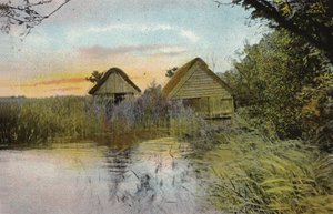 Bootshäuser, Horsey Mere von English Photographer