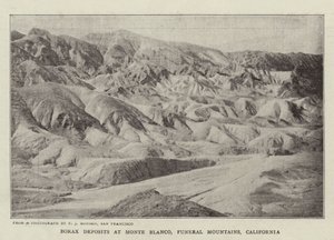 Boraxvorkommen am Monte Blanco, Funeral Mountains, Kalifornien von English Photographer