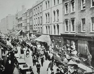 Brick Lane Market, Brick Lane: Gesamtansicht, 1895