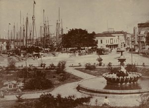Bridgetown Hafen, um 1900 von English Photographer