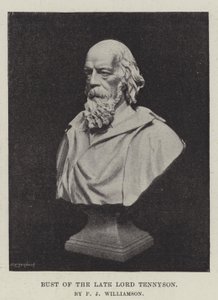 Büste des verstorbenen Lord Tennyson, von F. J. Williamson von English Photographer