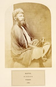 Bustee, Hindu, Hissar, aus Die Völker Indiens, von J. Forbes Watson, veröffentlicht 1868