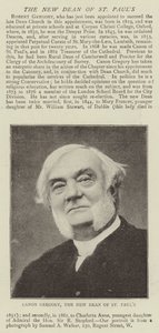 Kanonikus Gregory, der neue Dekan von St. Pauls von English Photographer