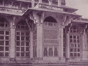 Geschnitztes Gitterfenster, Gwalior von English Photographer