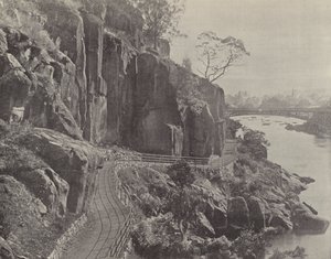 Cataract Gorge, zeigt die Cataract Brücke