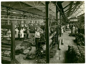 Chenille-Wicklung, Teppichfabrik, 1923