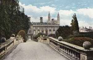 Clare College und Brücke von English Photographer