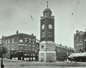 Uhrturm, The Broadway, Crouch End, 1890