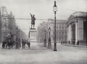 College Green, Dublin, mit der Grattan Statue von English Photographer