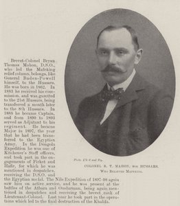 Oberst B. T. Mahon, 8. Husaren, der Mafeking entlastete von English Photographer