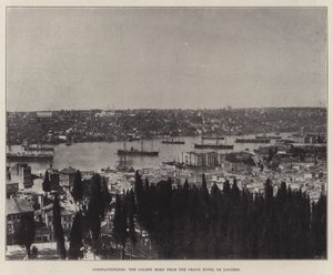 Konstantinopel, das Goldene Horn vom Grand Hotel de Londres von English Photographer