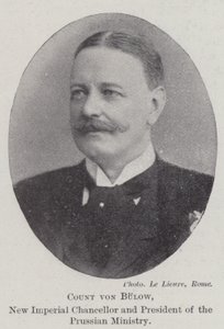 Graf von Bülow, neuer Reichskanzler und Präsident des preußischen Ministeriums von English Photographer