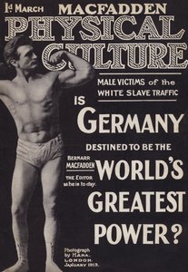 Titelblatt der Zeitschrift Physical Culture, Januar 1913 von English Photographer
