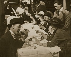 Derby Day Mittagessen, Druck von Horace W. Nichols, ca. 1910 von English Photographer