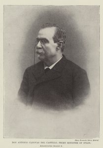 Don Antonio Cánovas del Castillo, Premierminister von Spanien, ermordet am 8. August von English Photographer