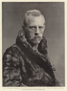 Dr. Fridtjof Nansen, der Arktisforscher, derzeit auf Besuch in diesem Land
