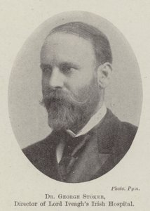 Dr. George Stoker, Direktor des Lord Iveaghs Irish Hospital von English Photographer
