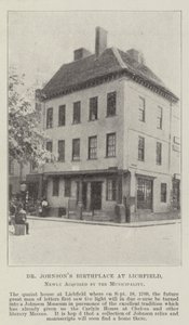Dr. Johnsons Geburtshaus in Lichfield, neu erworben von der Gemeinde von English Photographer