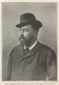 Herzog Alfred von Sachsen-Coburg und Gotha, der Herzog von Edinburgh von English Photographer