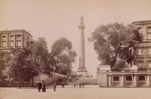 Duke of Yorks Säule, London von English Photographer