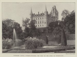 Dunrobin Castle, Sutherlandshire, der Sitz des Duke of Sutherland von English Photographer