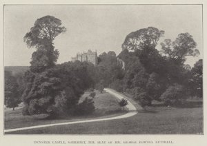 Dunster Castle, Somerset, der Sitz von Mr. George Fownes Luttrell von English Photographer
