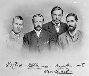 E.J. Glave, W.G. Parminter, Herbert Ward und Roger Casement