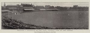 England gegen Australien im Oval, Gesamtansicht des Geländes von English Photographer