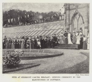 Fest am Stormont Castle, Belfast, Eröffnungszeremonie durch die Marquise von Dufferin von English Photographer