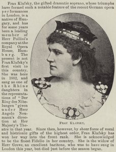 Frau Klafsky von English Photographer