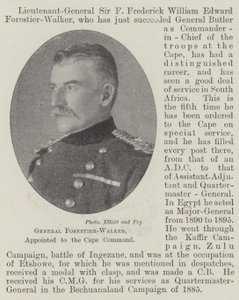 General Forestier-Walker, zum Kap-Kommando ernannt