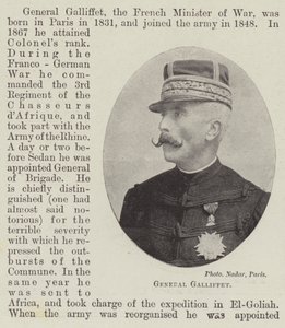 General Galliffet von English Photographer