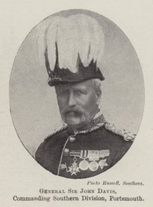 General Sir John Davis, Kommandeur der Southern Division, Portsmouth von English Photographer