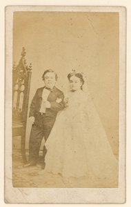 General Tom Thumb und seine Frau von English Photographer