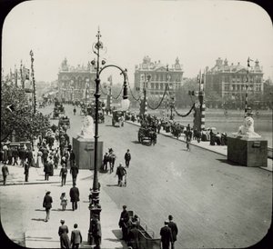 Gesamtansicht der Westminster Bridge von English Photographer