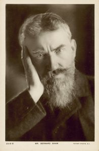 George Bernard Shaw, irischer Dramatiker von English Photographer