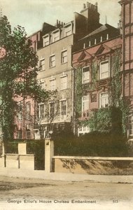 George Elliots Haus, Cheyne Walk, Chelsea Embankment, London von English Photographer
