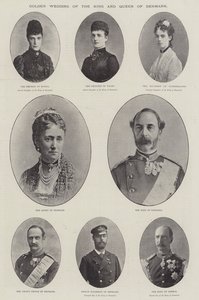 Goldene Hochzeit des Königs und der Königin von Dänemark von English Photographer
