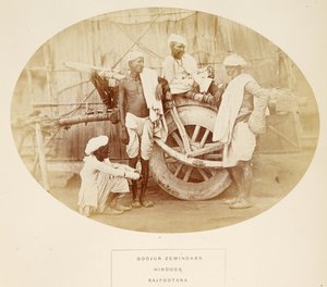 Goojur-Zemindars, Hindus, Rajpootana, aus The People of India, von J. Forbes Watson, veröffentlicht 1868 von English Photographer