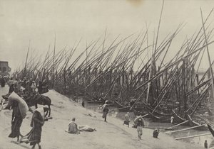 Getreideboote auf dem Nil, die zeigen, wie Korn immer aus Oberägypten herabgebracht wurde von English Photographer